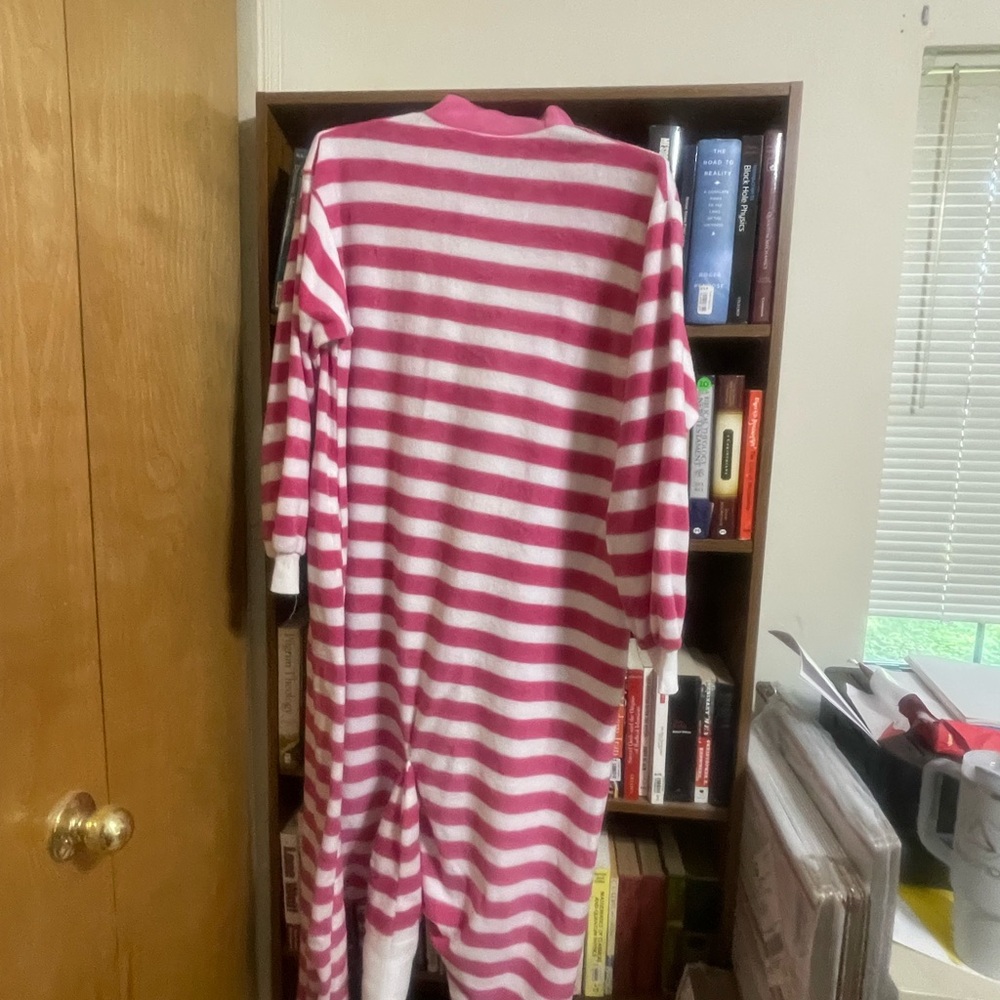 Pink Cheshire Cat Pajama Set Onesie Largr - Picture 2 of 7